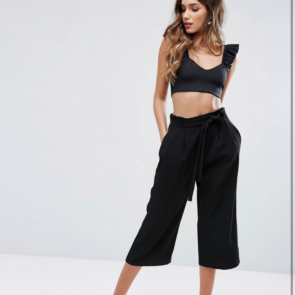 Tie Waist Culottes